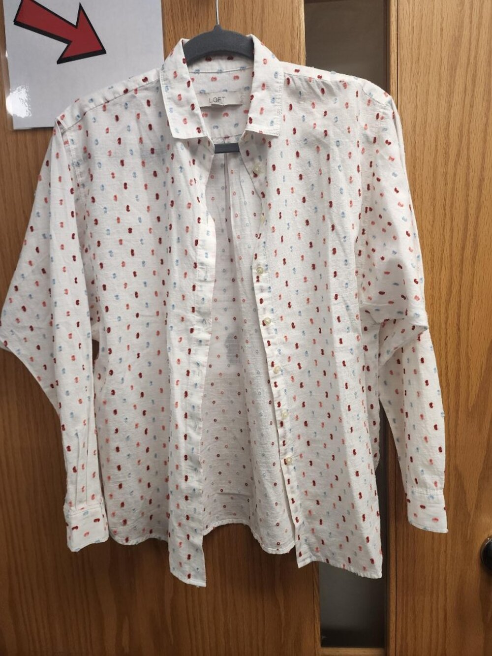 Loft cotton button up